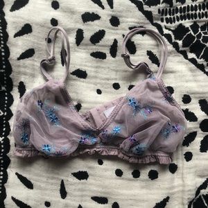Like New Xhiliration Mesh Bralette Sz S
